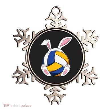 Bunny Volleyball Heartbeat Funny Easter Day Bunny Lovers Gift Ornament