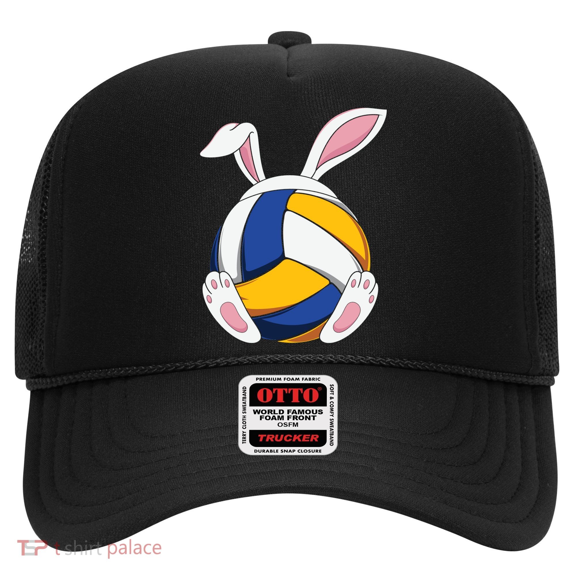 Bunny Volleyball Heartbeat Funny Easter Day Bunny Lovers Gift Hat