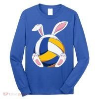 Bunny Volleyball Heartbeat Funny Easter Day Bunny Lovers Gift Long Sleeve Shirt thumb 0