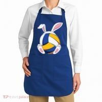 Bunny Volleyball Heartbeat Funny Easter Day Bunny Lovers Gift Apron thumb 2
