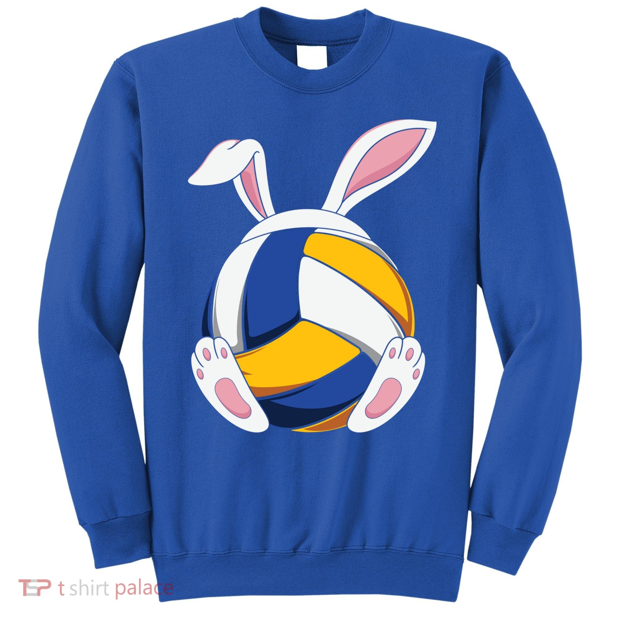 Bunny Volleyball Heartbeat Funny Easter Day Bunny Lovers Gift Sweatshirt
