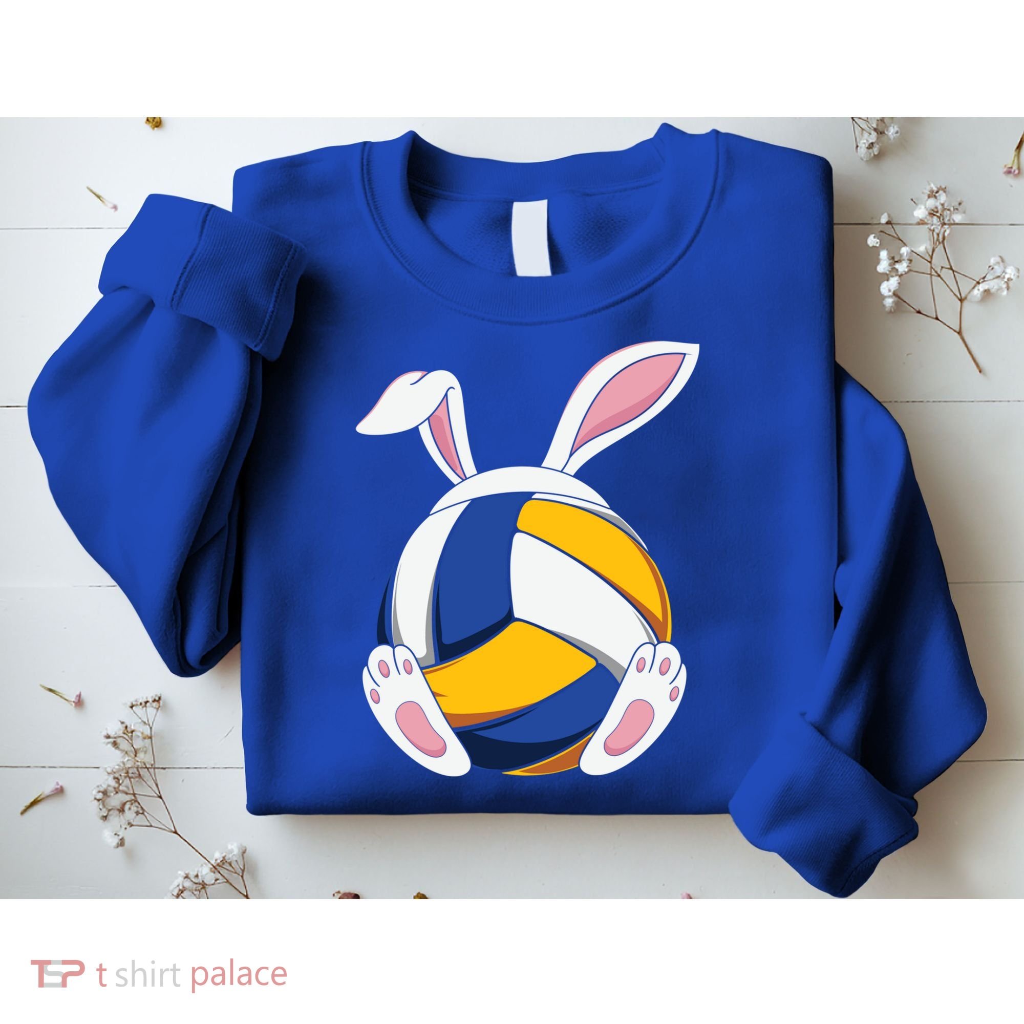 Bunny Volleyball Heartbeat Funny Easter Day Bunny Lovers Gift Sweatshirt