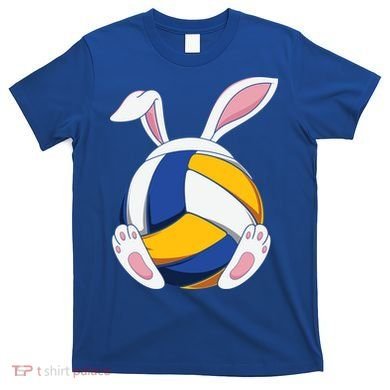 Bunny Volleyball Heartbeat Funny Easter Day Bunny Lovers Gift T-Shirt