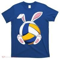 Bunny Volleyball Heartbeat Funny Easter Day Bunny Lovers Gift T-Shirt thumb 0