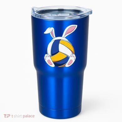 Bunny Volleyball Heartbeat Funny Easter Day Bunny Lovers Gift Tumbler