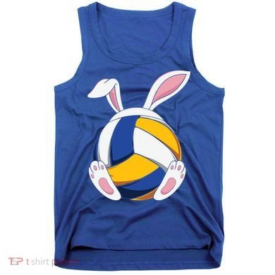 Bunny Volleyball Heartbeat Funny Easter Day Bunny Lovers Gift Tank Top