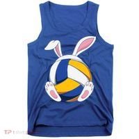 Bunny Volleyball Heartbeat Funny Easter Day Bunny Lovers Gift Tank Top thumb 0