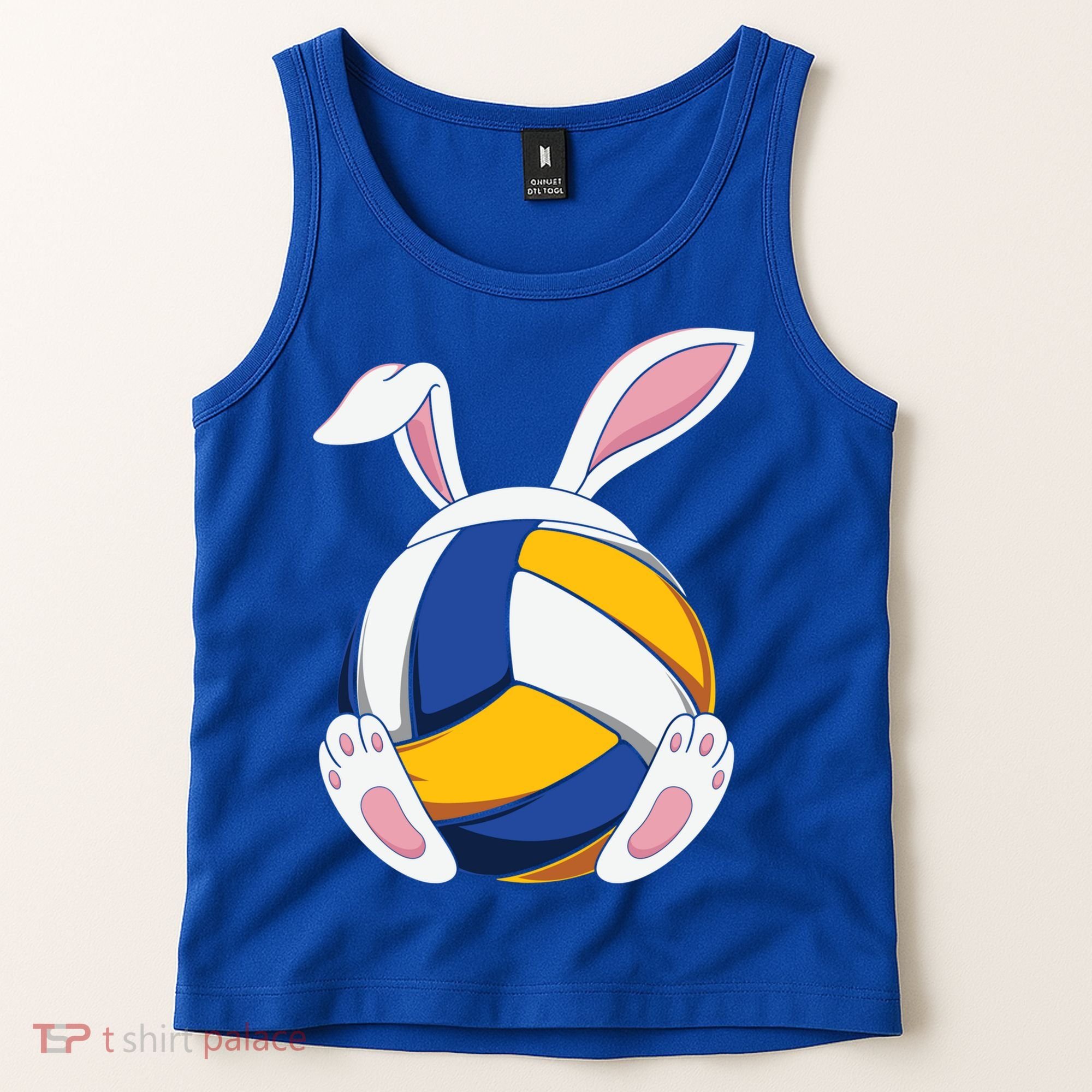 Bunny Volleyball Heartbeat Funny Easter Day Bunny Lovers Gift Tank Top