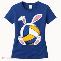 Bunny Volleyball Heartbeat Funny Easter Day Bunny Lovers Gift Women's T-Shirt thumb 0
