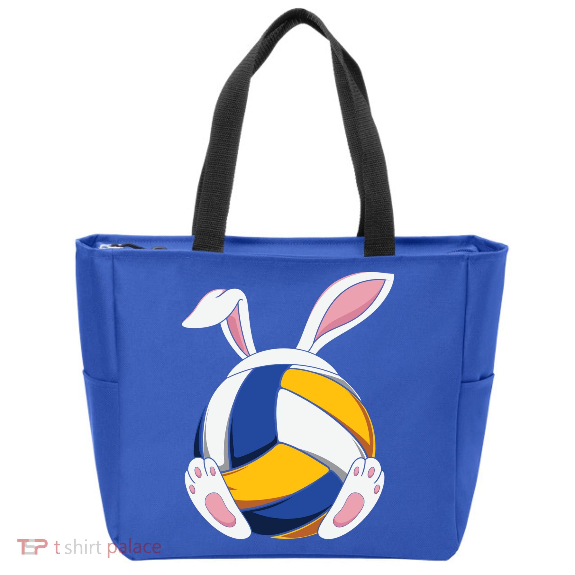 Bunny Volleyball Heartbeat Funny Easter Day Bunny Lovers Gift Tote Bag