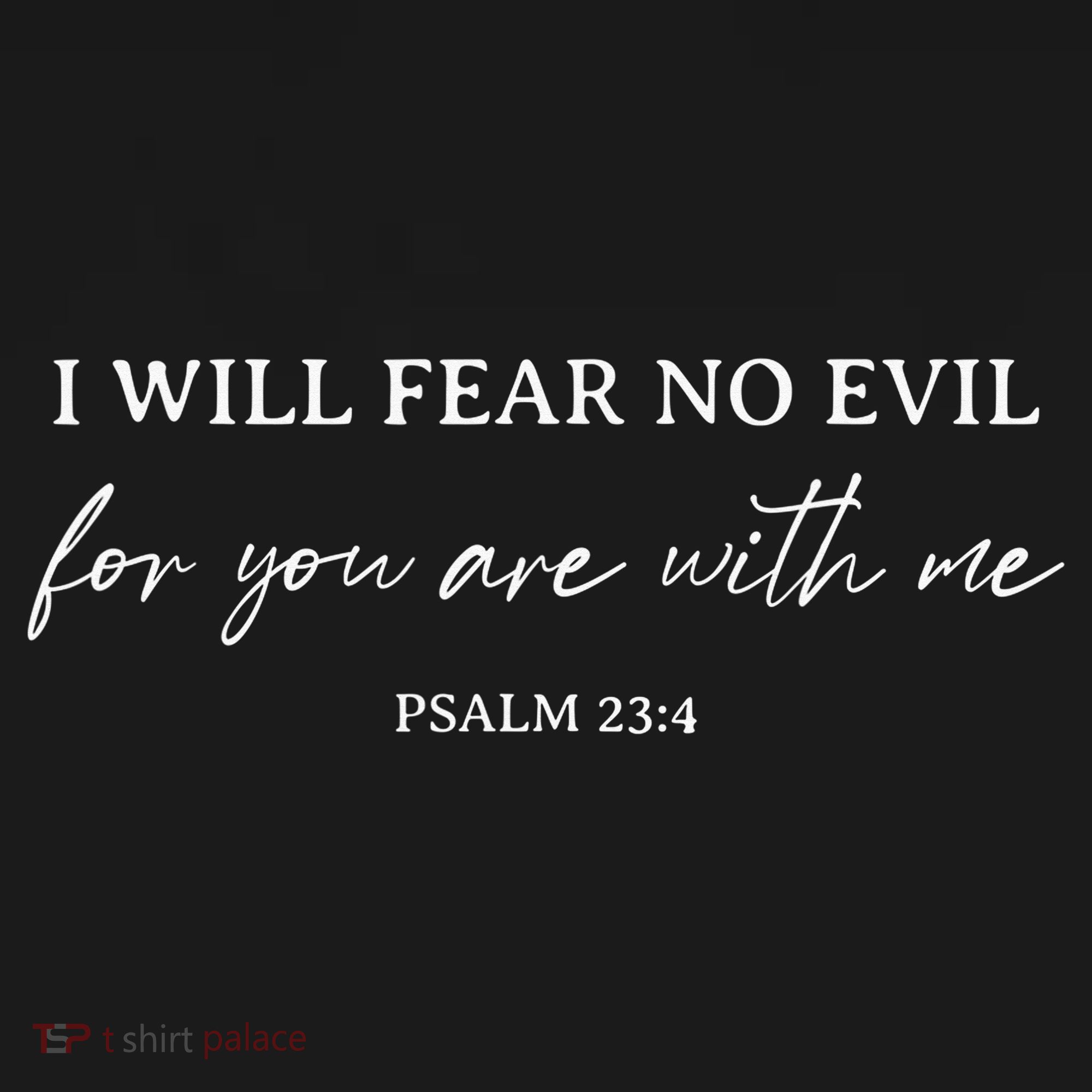 Bible Verse I Will Fear No Evil You Are With Christian Apron