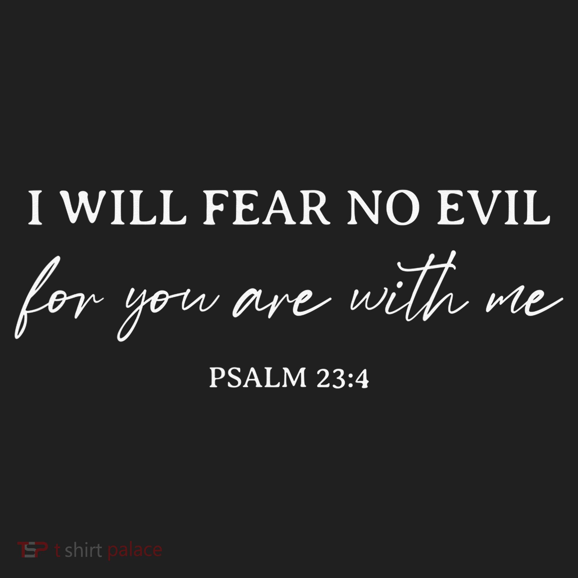 Bible Verse I Will Fear No Evil You Are With Christian Golf Towel