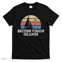 British Virgin Islands Vintage Sailboat 70s T-Shirt thumb 0