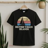 British Virgin Islands Vintage Sailboat 70s T-Shirt thumb 2