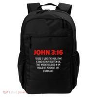 Bible Verse John 3 16 Christian Message About GodS Love Backpack thumb 0