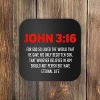 Bible Verse John 3 16 Christian Message About GodS Love Coaster thumb 0