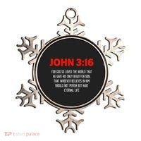 Bible Verse John 3 16 Christian Message About GodS Love Ornament thumb 0