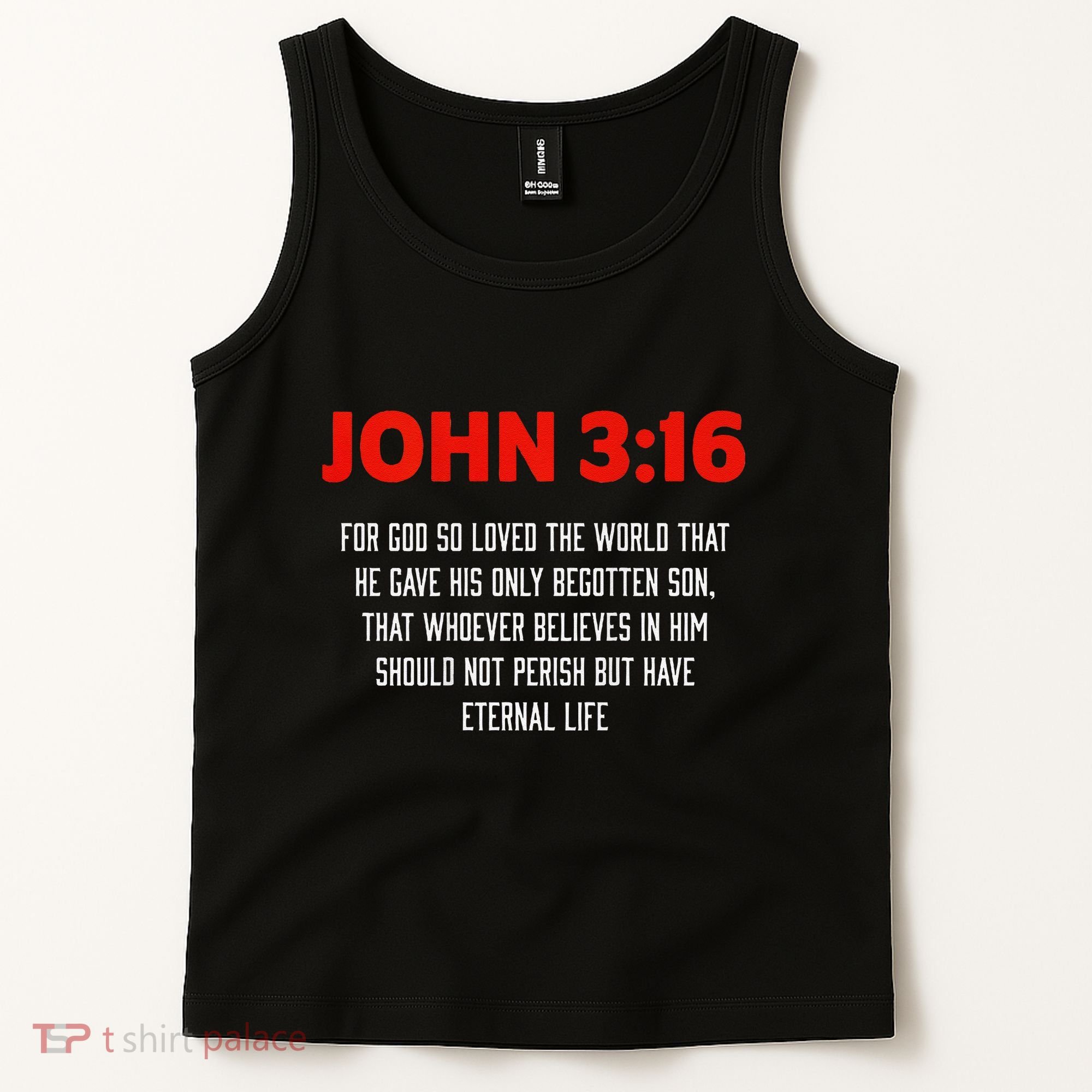 Bible Verse John 3 16 Christian Message About GodS Love Tank Top