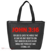 Bible Verse John 3 16 Christian Message About GodS Love Tote Bag thumb 0
