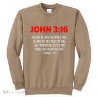 Bible Verse John 3 16 Christian Message About GodS Love Sweatshirt thumb 0