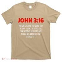 Bible Verse John 3 16 Christian Message About GodS Love T-Shirt thumb 0