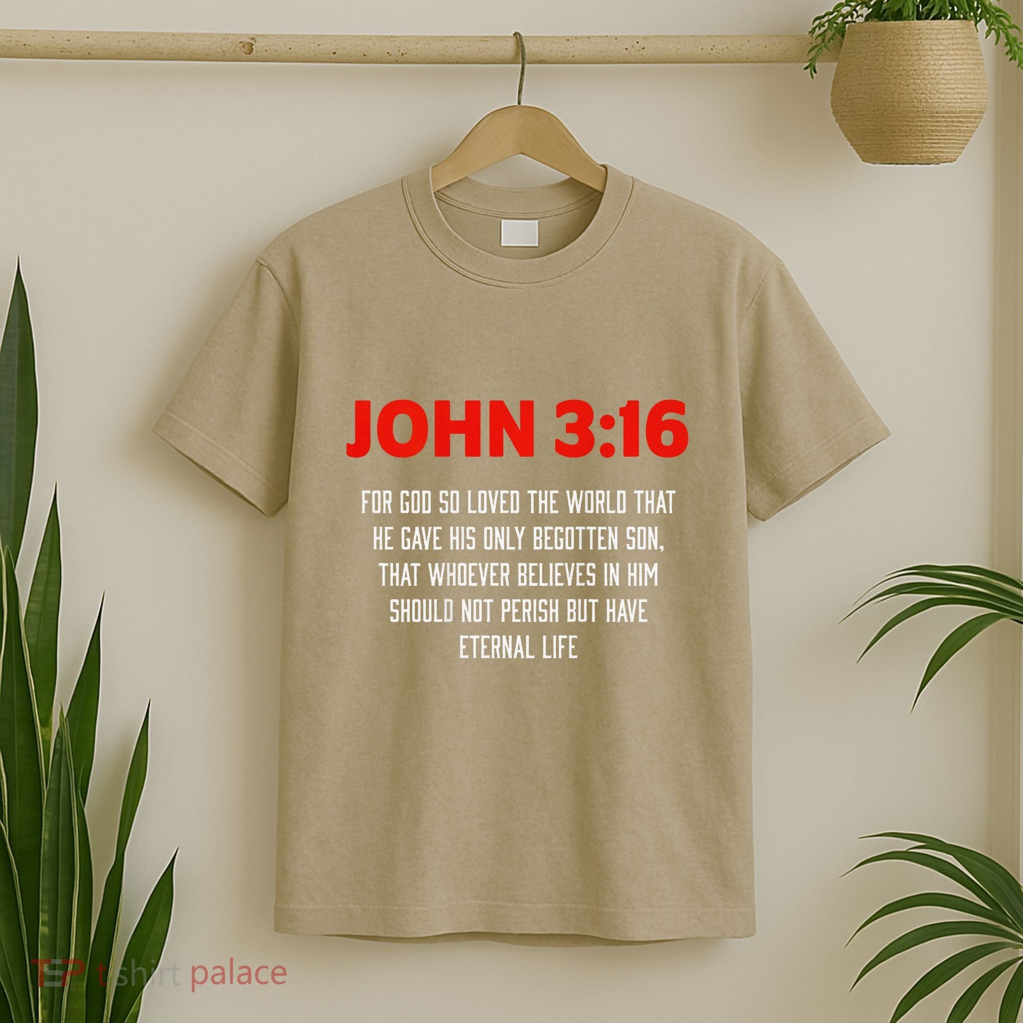 Bible Verse John 3 16 Christian Message About GodS Love T-Shirt