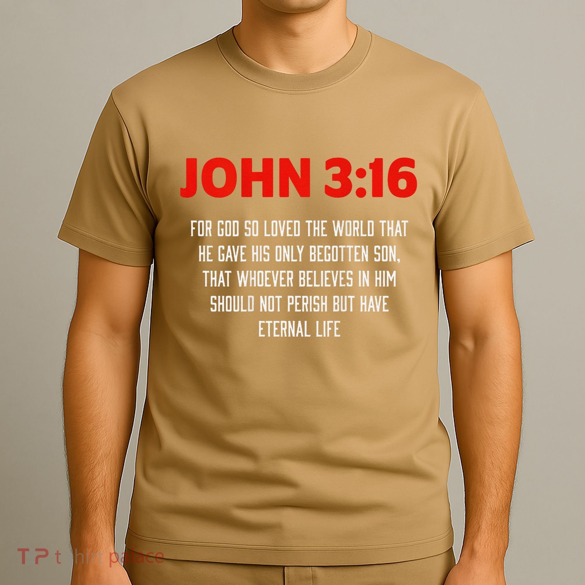 Bible Verse John 3 16 Christian Message About GodS Love T-Shirt