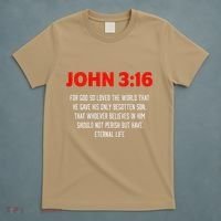 Bible Verse John 3 16 Christian Message About GodS Love T-Shirt thumb 5