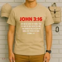 Bible Verse John 3 16 Christian Message About GodS Love T-Shirt thumb 6