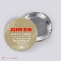 Bible Verse John 3 16 Christian Message About GodS Love Button thumb 0
