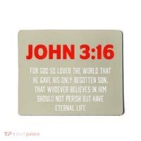 Bible Verse John 3 16 Christian Message About GodS Love Mousepad thumb 0