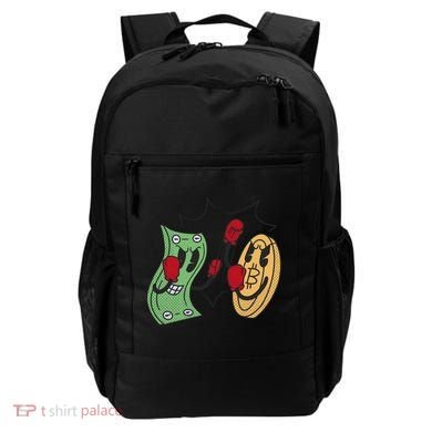 Bitcoin Vs Money Boxing Fight Backpack