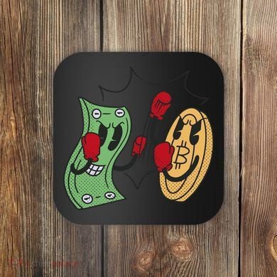 Bitcoin Vs Money Boxing Fight Coaster