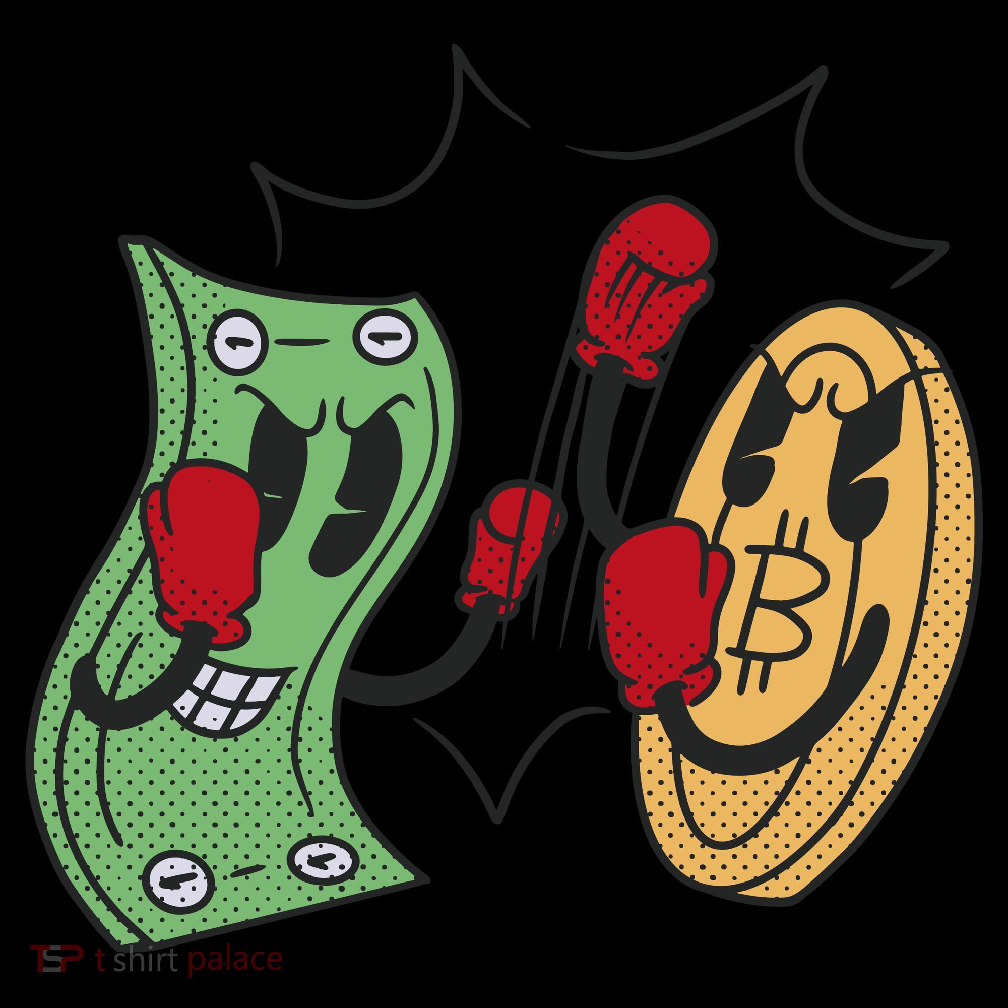 Bitcoin Vs Money Boxing Fight Toddler Hoodie