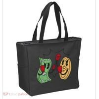 Bitcoin Vs Money Boxing Fight Tote Bag thumb 2