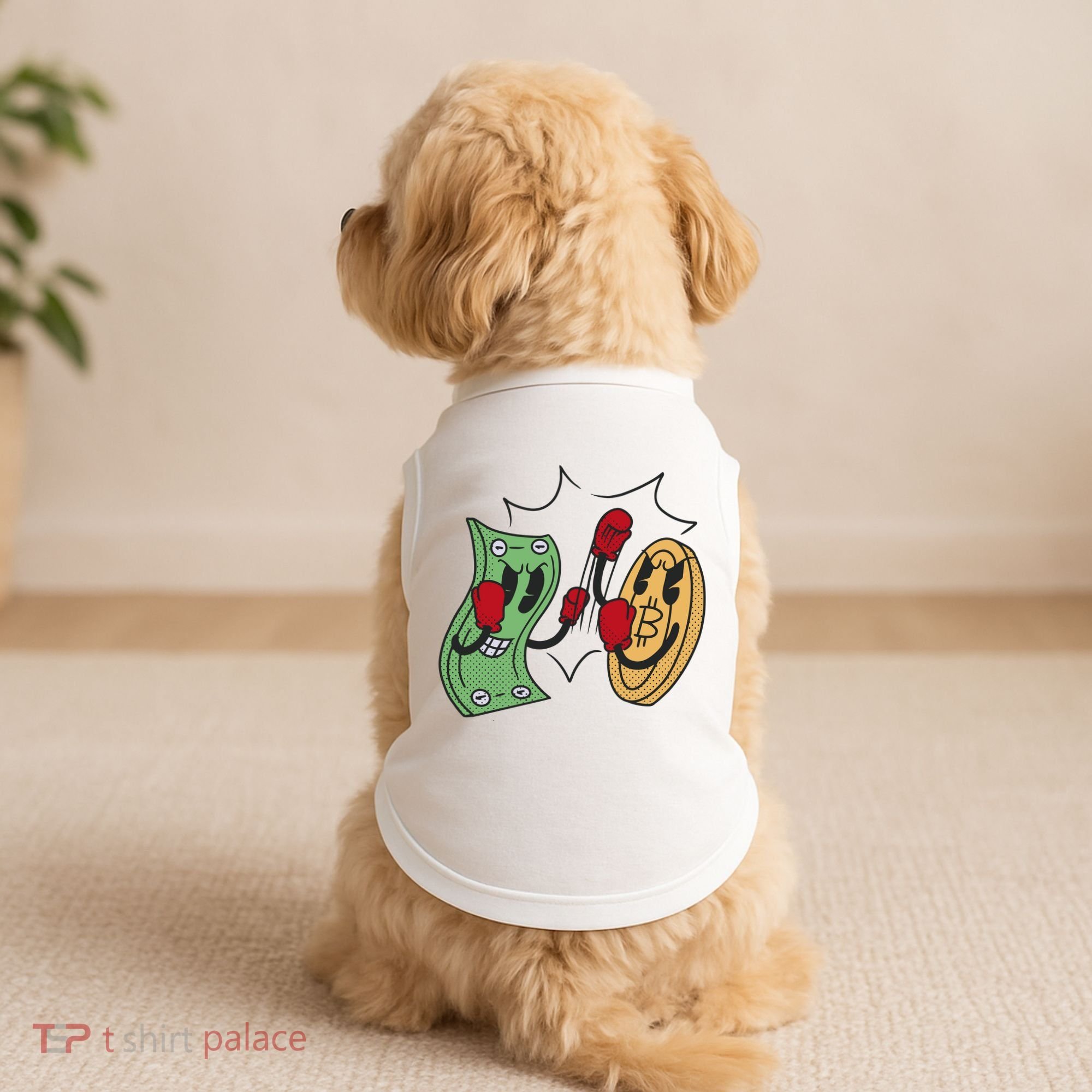 Bitcoin Vs Money Boxing Fight Doggie Tank