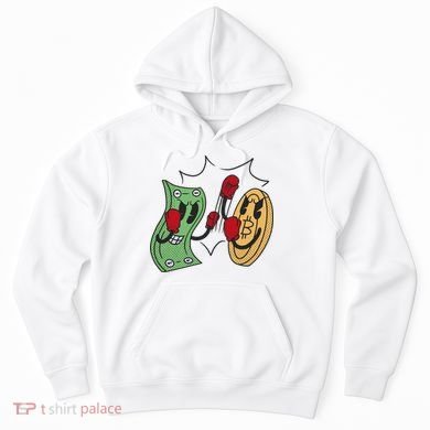 Bitcoin Vs Money Boxing Fight Hoodie