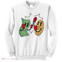 Bitcoin Vs Money Boxing Fight Sweatshirt thumb 0