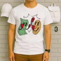 Bitcoin Vs Money Boxing Fight T-Shirt thumb 6