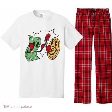 Bitcoin Vs Money Boxing Fight Pajama Set