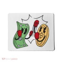 Bitcoin Vs Money Boxing Fight Mousepad thumb 0