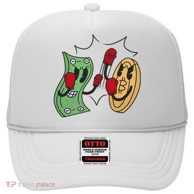 Bitcoin Vs Money Boxing Fight Hat