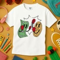 Bitcoin Vs Money Boxing Fight Kids T-Shirt thumb 3