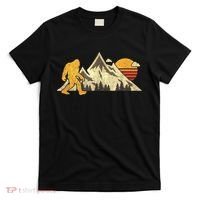 Bigfoot Vintage Mountain Sun Sasquatch Camping Camper T-Shirt thumb 0