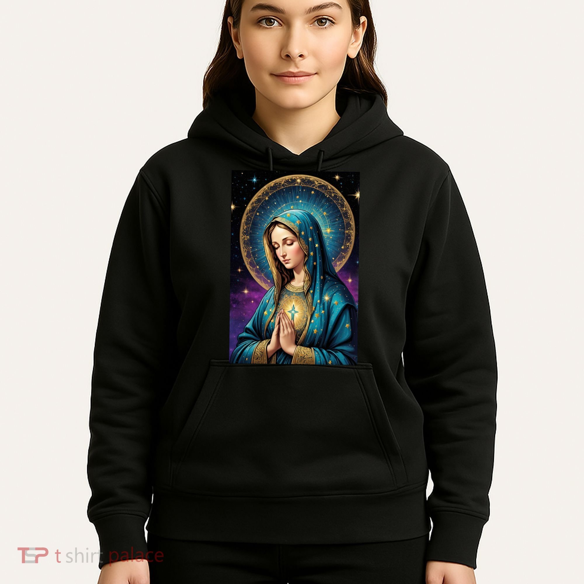 Blessed Virgin Mary Roman Catholic  Hoodie