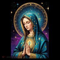 Blessed Virgin Mary Roman Catholic  Long Sleeve Shirt thumb 2