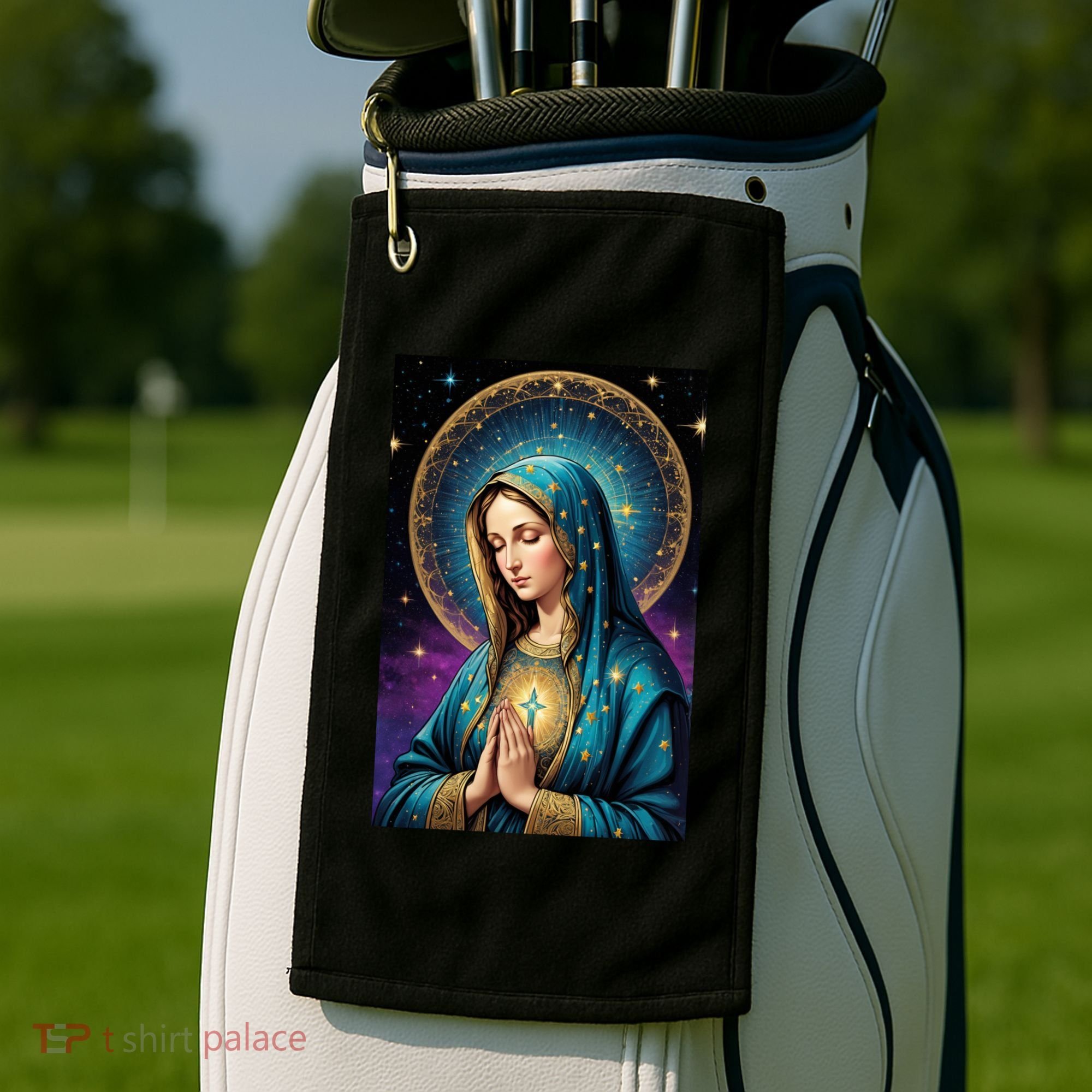 Blessed Virgin Mary Roman Catholic  Golf Towel
