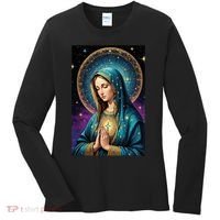 Blessed Virgin Mary Roman Catholic  Women's Long Sleeve Shirt thumb 0