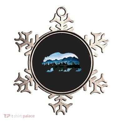 Bear Vintage National Park Bear Wildlife Mountains  Ornament