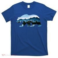 Bear Vintage National Park Bear Wildlife Mountains  T-Shirt thumb 0